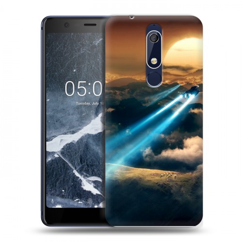 Дизайнерский пластиковый чехол для Nokia 5.1 самолеты