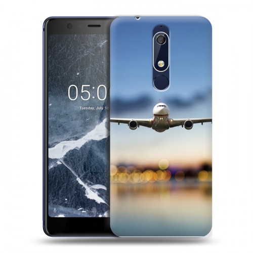 Дизайнерский пластиковый чехол для Nokia 5.1 самолеты