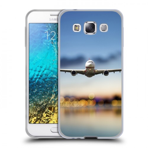 Дизайнерский пластиковый чехол для Samsung Galaxy E5 самолеты