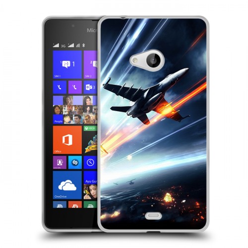 Дизайнерский пластиковый чехол для Microsoft Lumia 540 самолеты