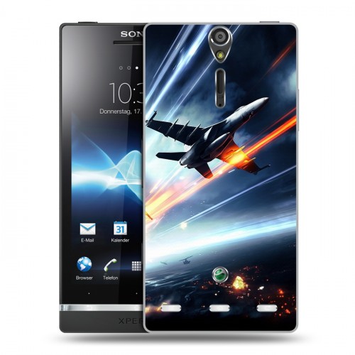 Дизайнерский пластиковый чехол для Sony Xperia S самолеты