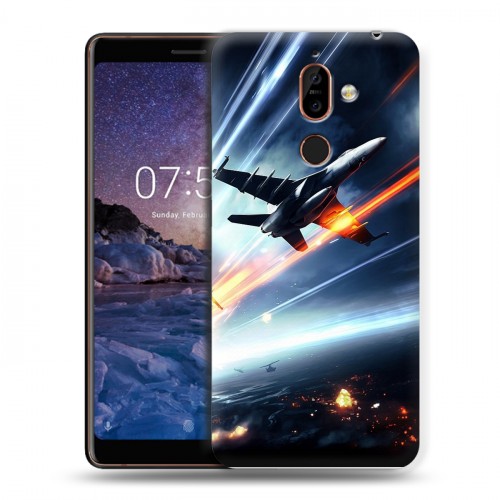 Дизайнерский пластиковый чехол для Nokia 7 Plus самолеты