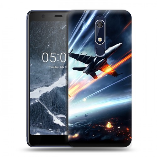 Дизайнерский пластиковый чехол для Nokia 5.1 самолеты