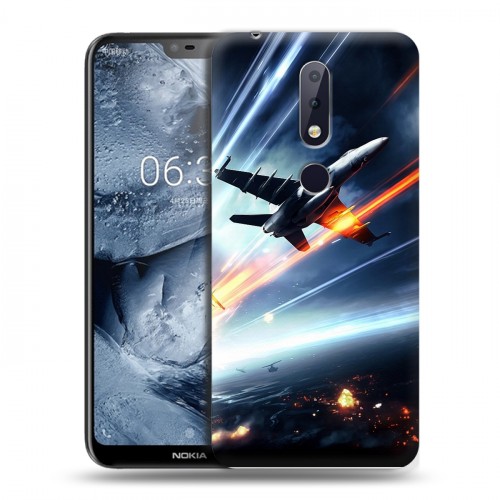 Дизайнерский пластиковый чехол для Nokia 6.1 Plus самолеты