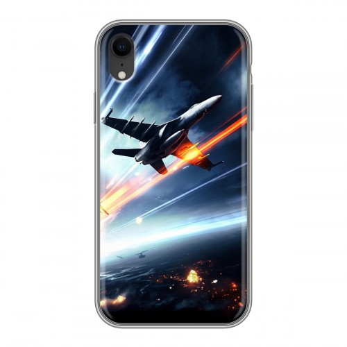 Дизайнерский силиконовый чехол для Iphone Xr самолеты