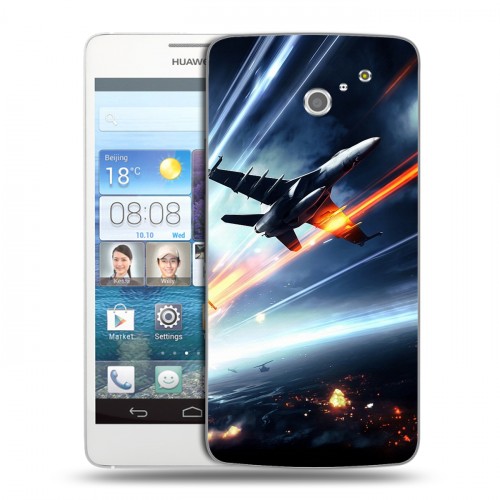 Дизайнерский пластиковый чехол для Huawei Ascend D2 самолеты