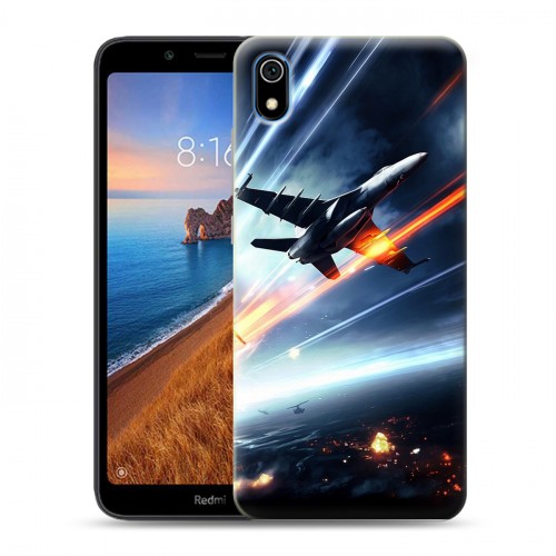 Дизайнерский силиконовый чехол для Xiaomi RedMi 7A самолеты