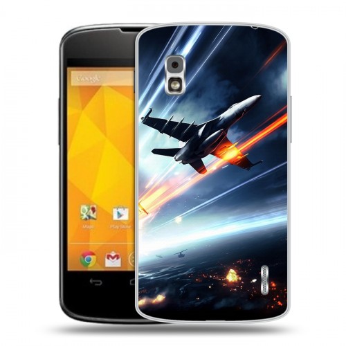 Дизайнерский пластиковый чехол для LG Google Nexus 4 самолеты