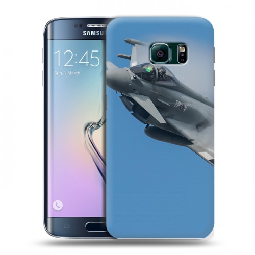 Дизайнерский пластиковый чехол для Samsung Galaxy S6 Edge самолеты
