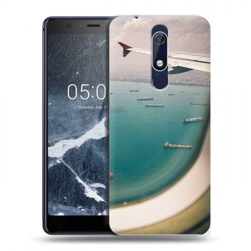 Дизайнерский пластиковый чехол для Nokia 5.1 самолеты