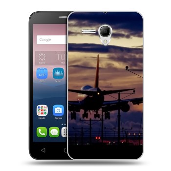 Дизайнерский силиконовый чехол для Alcatel One Touch POP 3 5.5 самолеты (на заказ)