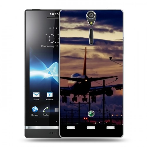 Дизайнерский пластиковый чехол для Sony Xperia S самолеты