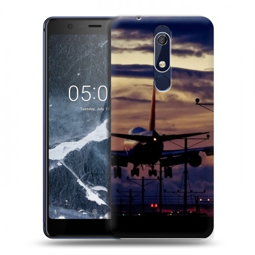 Дизайнерский пластиковый чехол для Nokia 5.1 самолеты