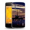 Дизайнерский пластиковый чехол для LG Google Nexus 4 самолеты