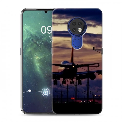 Дизайнерский силиконовый чехол для Nokia 6.2 самолеты