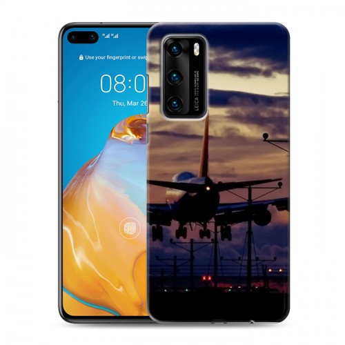 Дизайнерский пластиковый чехол для Huawei P40 самолеты