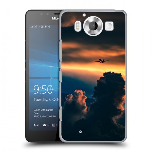 Дизайнерский пластиковый чехол для Microsoft Lumia 950 самолеты