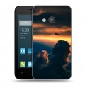 Дизайнерский пластиковый чехол для Alcatel One Touch Pixi 4 (4) самолеты