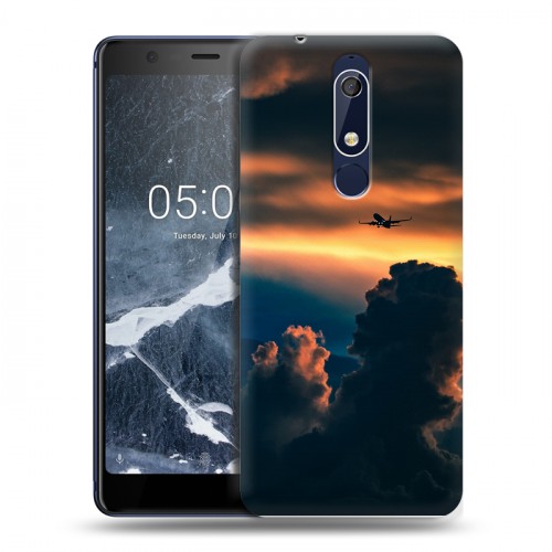 Дизайнерский пластиковый чехол для Nokia 5.1 самолеты