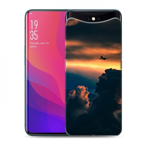 Дизайнерский силиконовый чехол для OPPO Find X самолеты