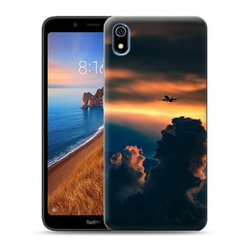 Дизайнерский силиконовый чехол для Xiaomi RedMi 7A самолеты