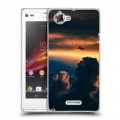 Дизайнерский пластиковый чехол для Sony Xperia L самолеты