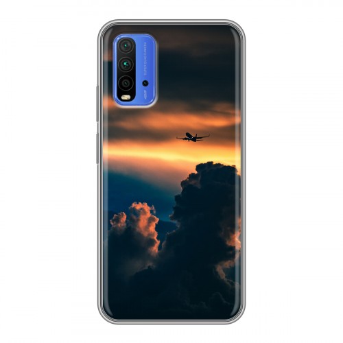 Дизайнерский силиконовый чехол для Xiaomi RedMi 9T самолеты