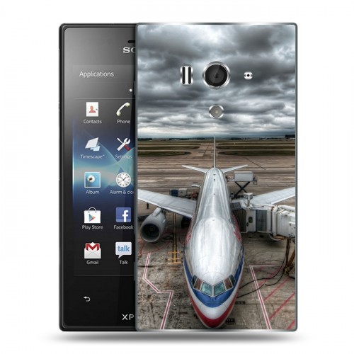 Дизайнерский пластиковый чехол для Sony Xperia acro S самолеты