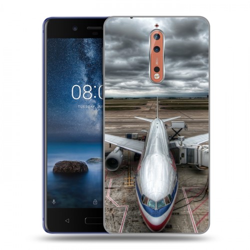 Дизайнерский пластиковый чехол для Nokia 8 самолеты