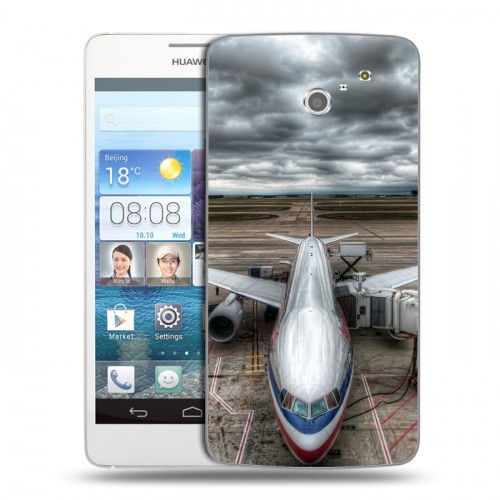 Дизайнерский пластиковый чехол для Huawei Ascend D2 самолеты