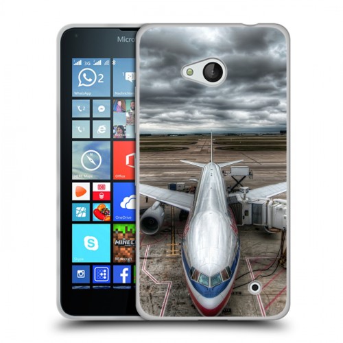 Дизайнерский силиконовый чехол для Microsoft Lumia 640 самолеты
