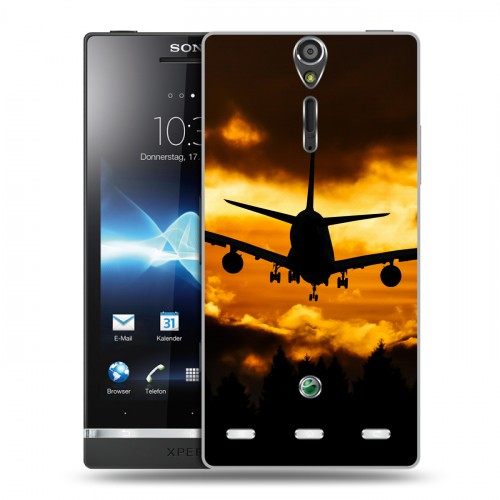 Дизайнерский пластиковый чехол для Sony Xperia S самолеты