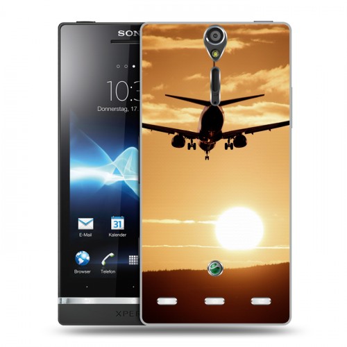 Дизайнерский пластиковый чехол для Sony Xperia S самолеты