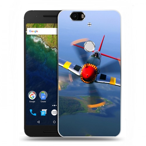 Дизайнерский силиконовый чехол для Google Huawei Nexus 6P самолеты
