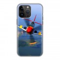 Дизайнерский силиконовый чехол для Iphone 14 Pro Max самолеты