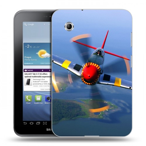 Дизайнерский силиконовый чехол для Samsung Galaxy Tab 2 7.0 самолеты