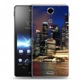 Дизайнерский пластиковый чехол для Sony Xperia TX Сингапур