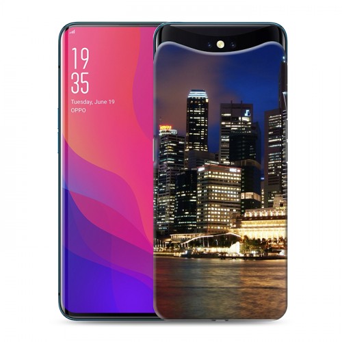 Дизайнерский силиконовый чехол для OPPO Find X Сингапур