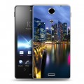 Дизайнерский пластиковый чехол для Sony Xperia TX Сингапур