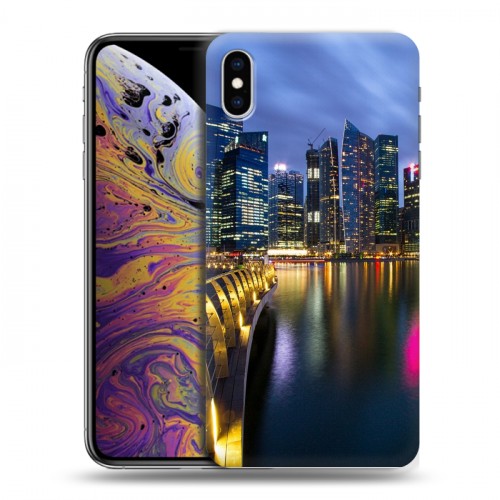 Дизайнерский силиконовый чехол для Iphone Xs Max Сингапур