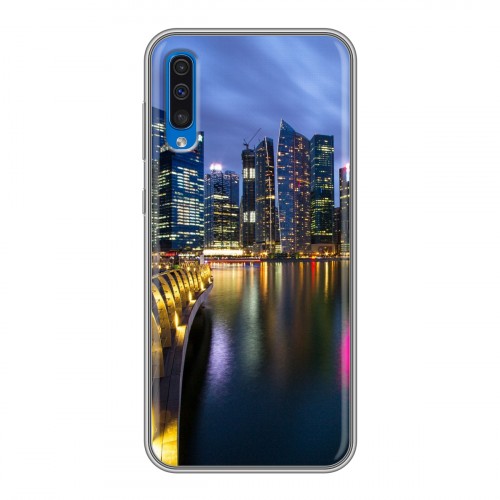 Дизайнерский силиконовый чехол для Samsung Galaxy A50 Сингапур