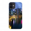 Дизайнерский пластиковый чехол для Iphone 12 Mini Сингапур