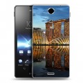 Дизайнерский пластиковый чехол для Sony Xperia TX Сингапур