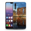 Дизайнерский силиконовый с усиленными углами чехол для Huawei P20 Pro Сингапур