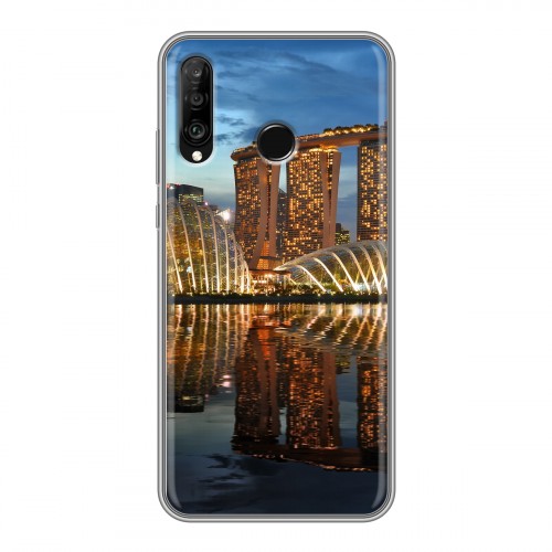 Дизайнерский силиконовый с усиленными углами чехол для Huawei P30 Lite Сингапур