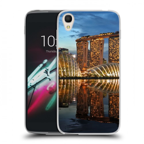 Дизайнерский пластиковый чехол для Alcatel One Touch Idol 3 (4.7) Сингапур