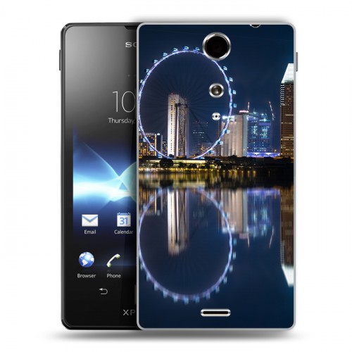 Дизайнерский пластиковый чехол для Sony Xperia TX Сингапур