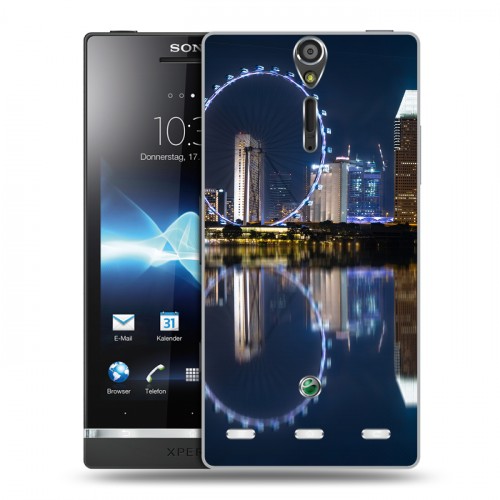 Дизайнерский пластиковый чехол для Sony Xperia S Сингапур