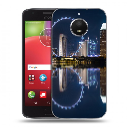 Дизайнерский силиконовый чехол для Motorola Moto E4 Plus Сингапур