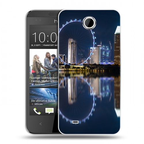 Дизайнерский силиконовый чехол для HTC Desire 300 Сингапур